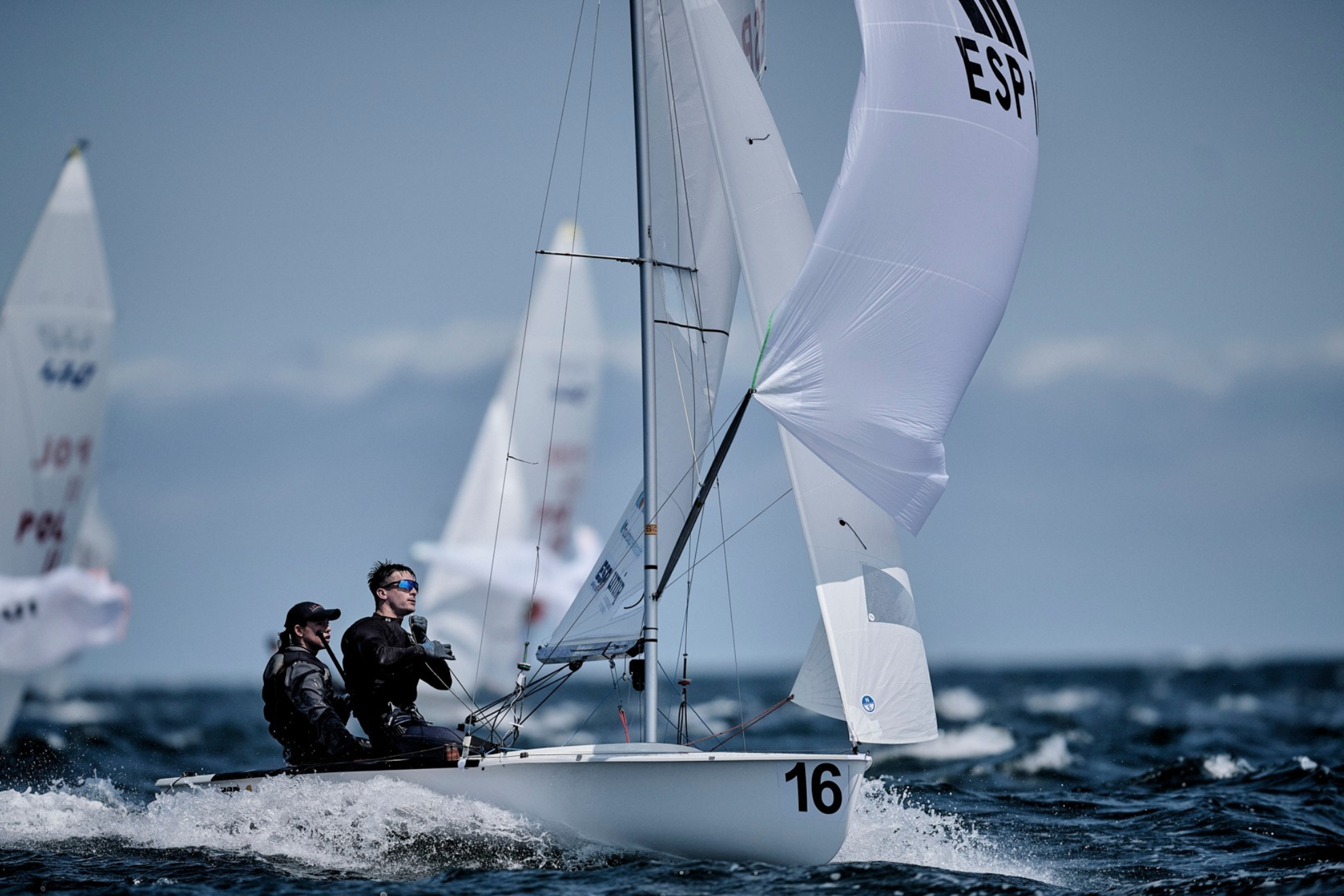 Silvia Mas and Alejandro de Macha, in the 470 World Cup.
