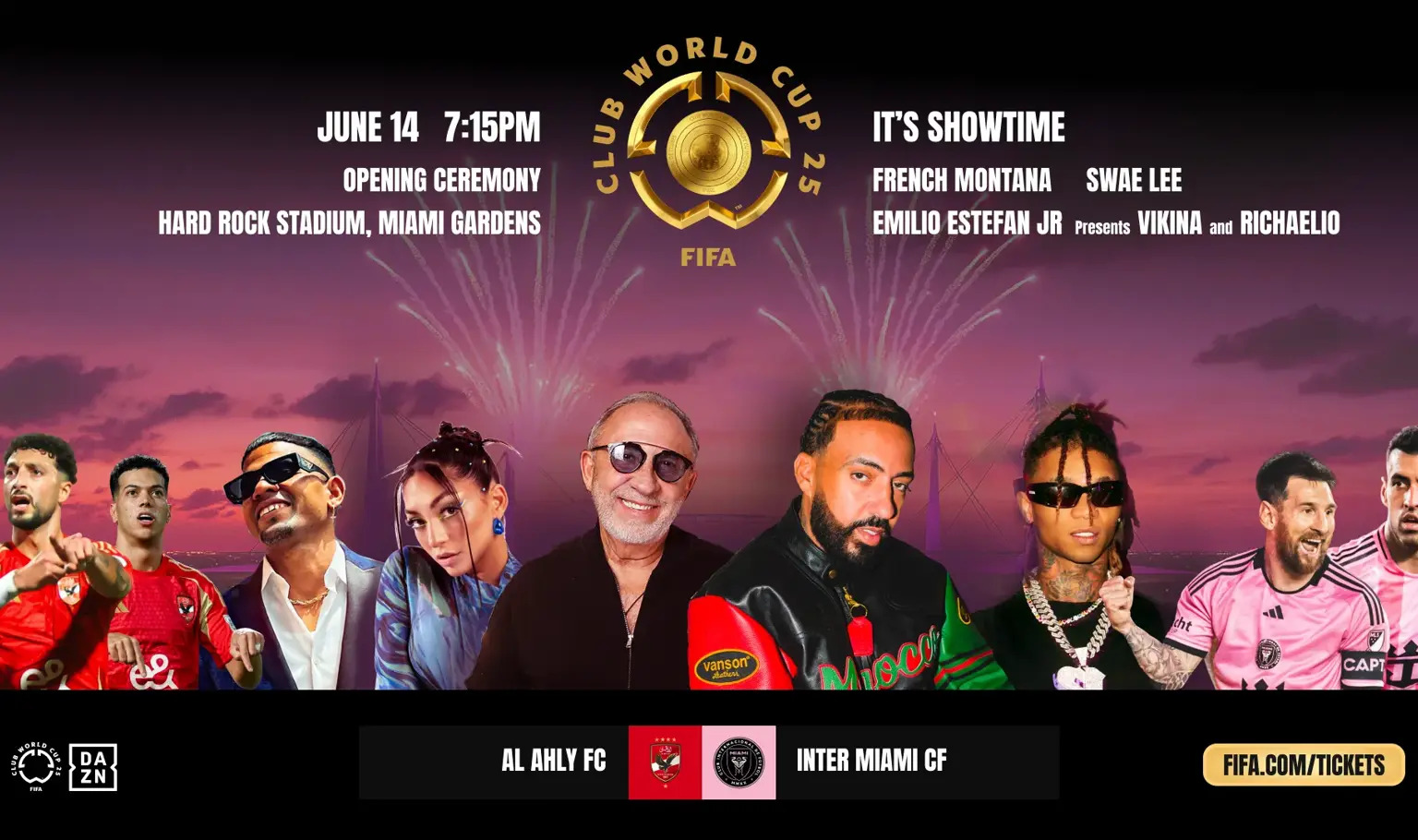 The presentation of the opening show of the Club World Cup.