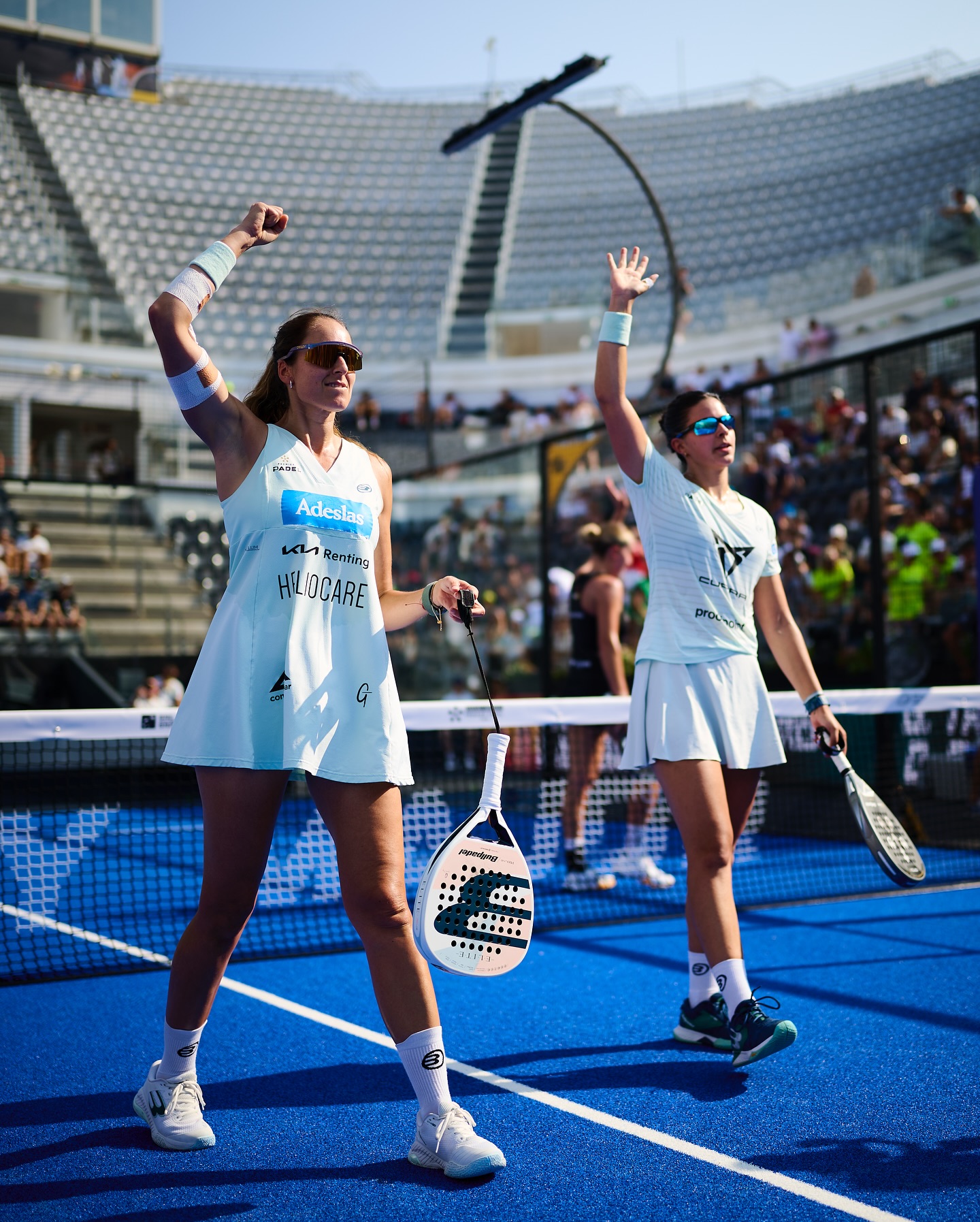 Gemma and Delphi won forcefully Victoria Iglesias and Marina Guinart.