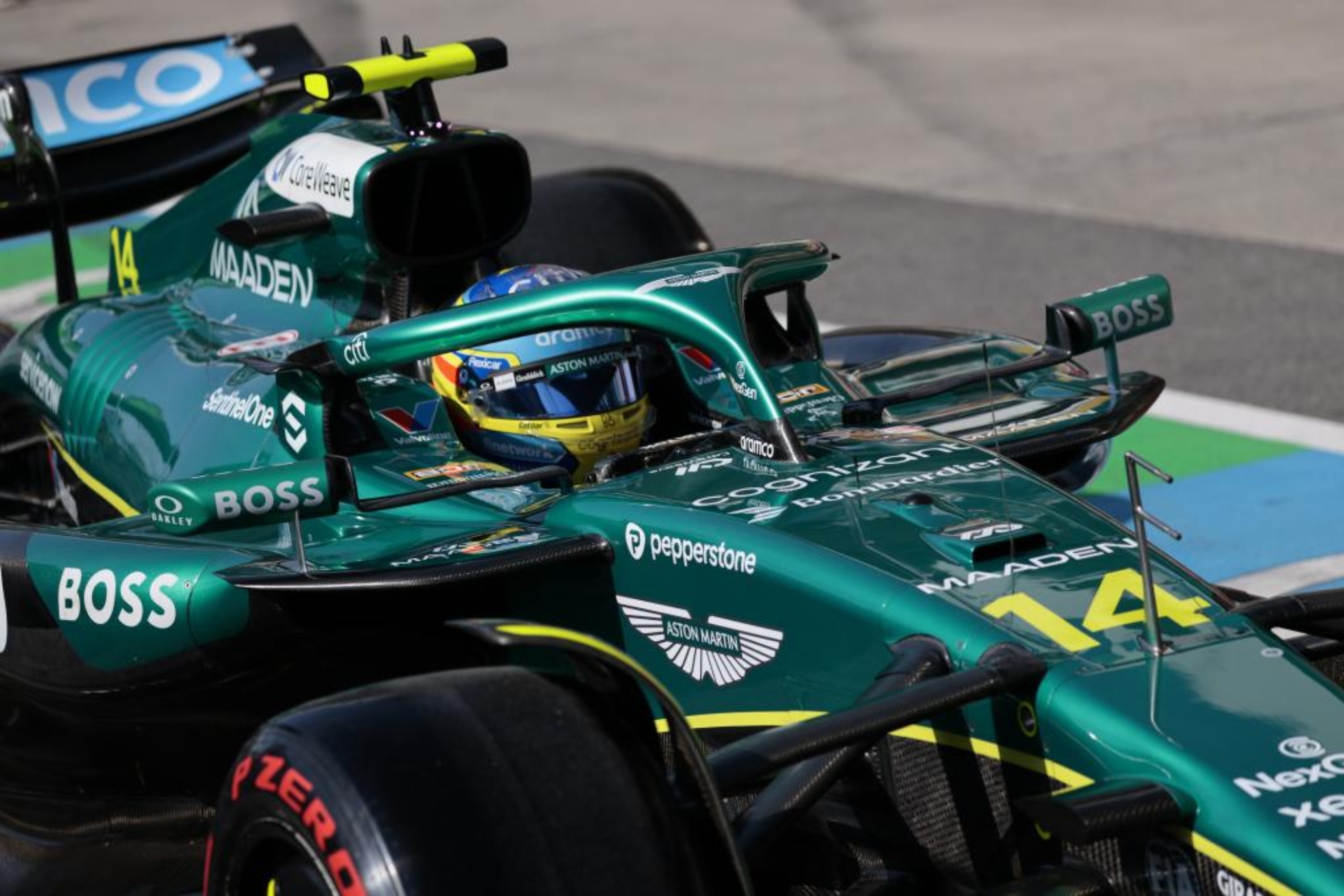 Fernando Alonso en la clasificación del Gran Premio de Canadá.