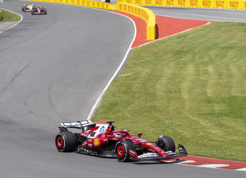Leclerc, en acción.