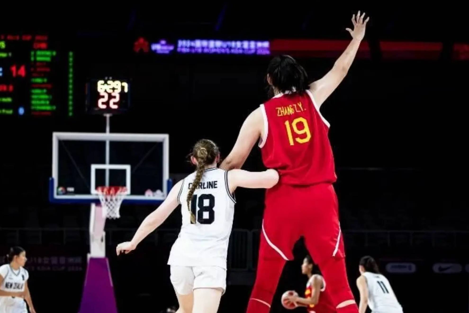Zhang Ziyu, in a match in the U18 Cup last summer.