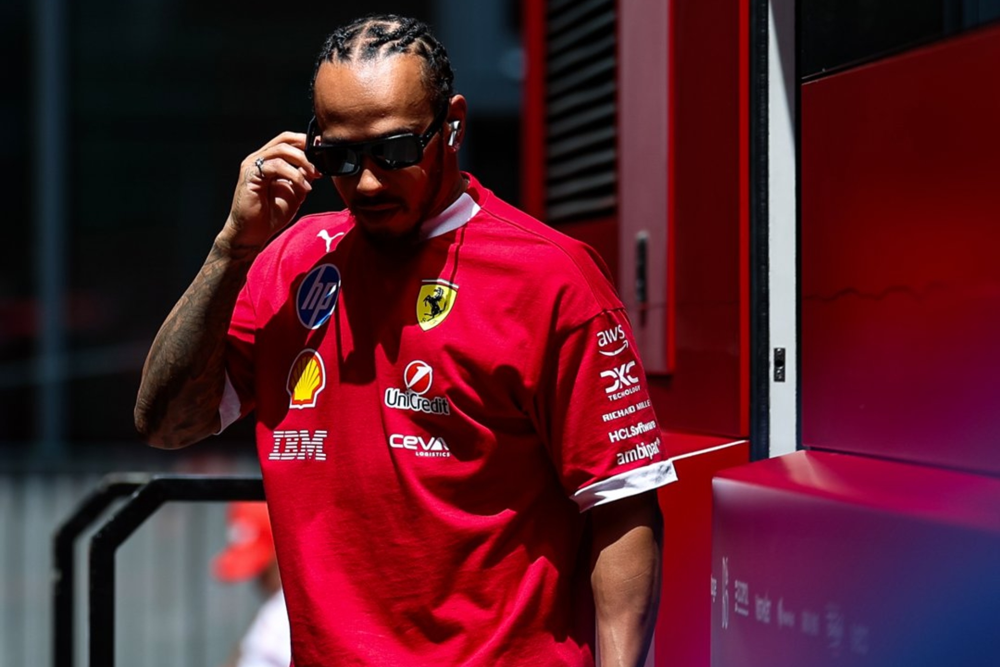 Lewis Hamilton en el desarrollo del GP de Canadá.