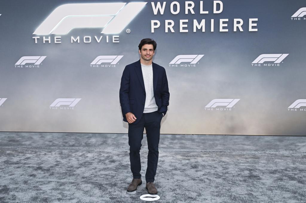 Carlos Sainz, en la Premiere.