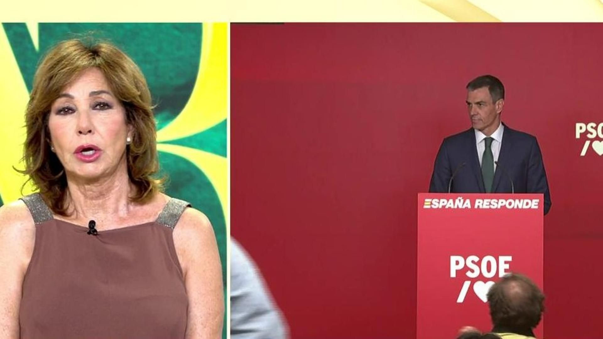 Ana Rosa and Pedro Sánchez