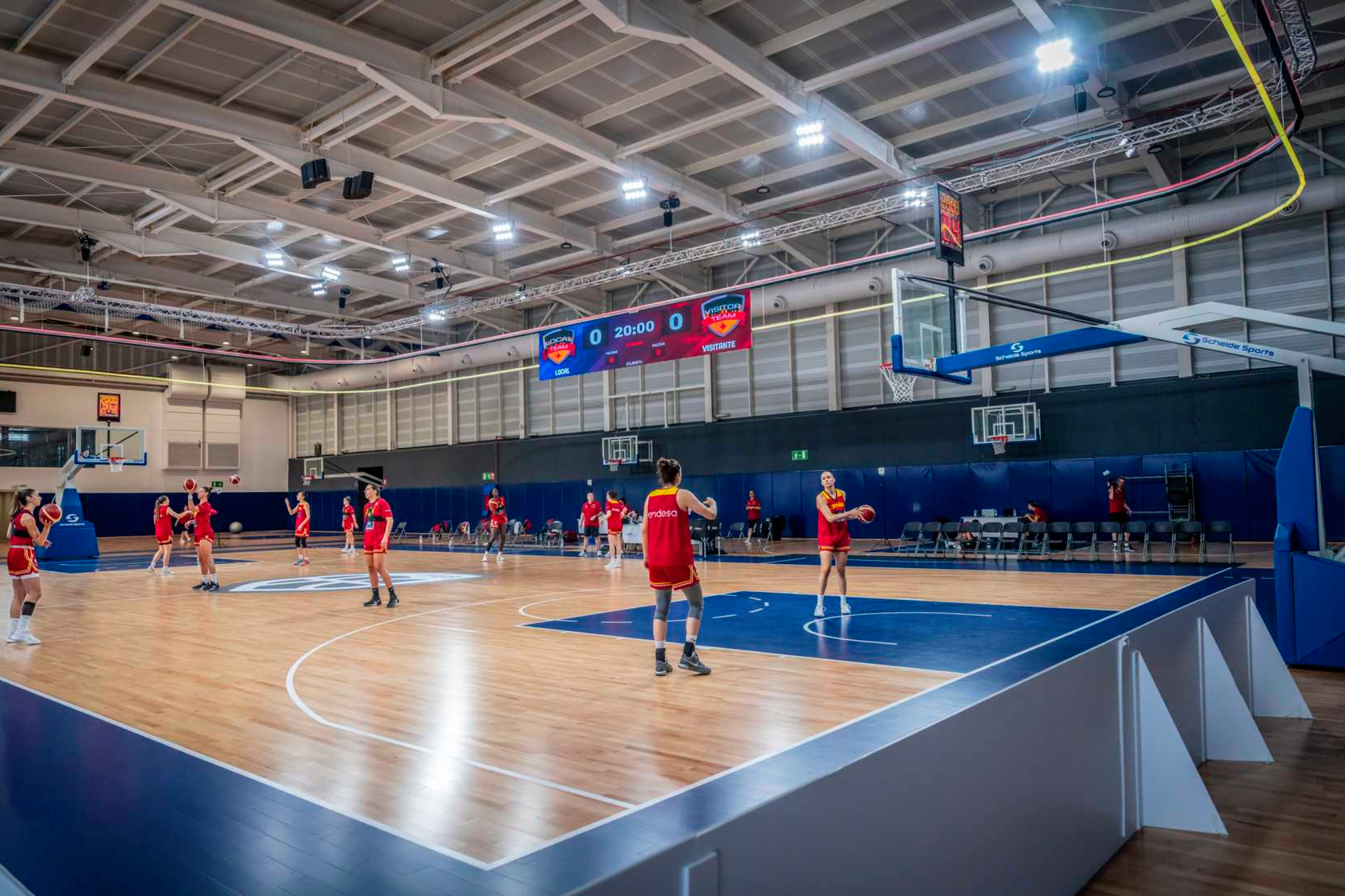 Awesome image of a selection training in Tenple Madrid.