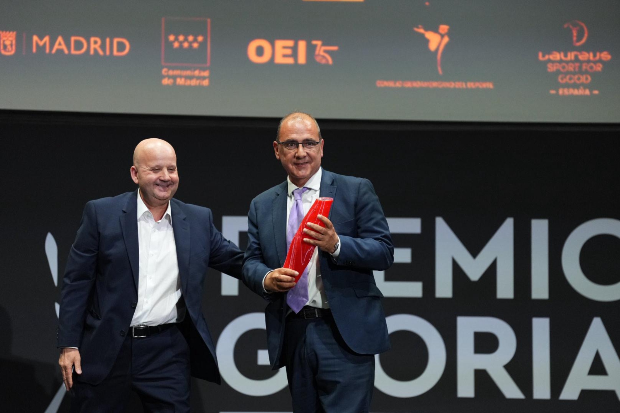 Juan Ignacio Gallardo, with Luis Villarejo in full gala.