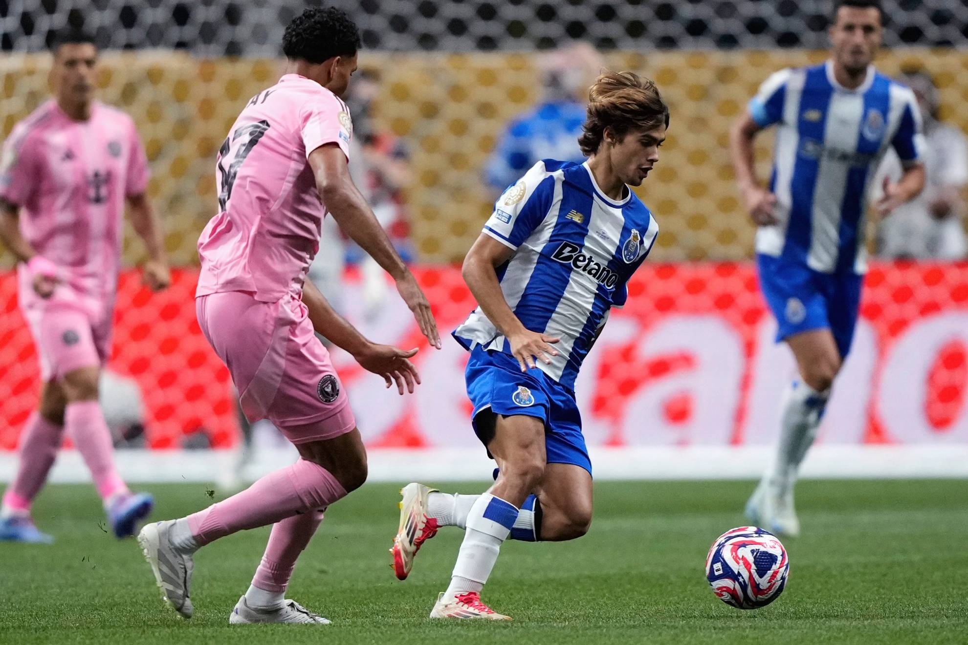 Rodrigo Mora, during the game against Inter Miami