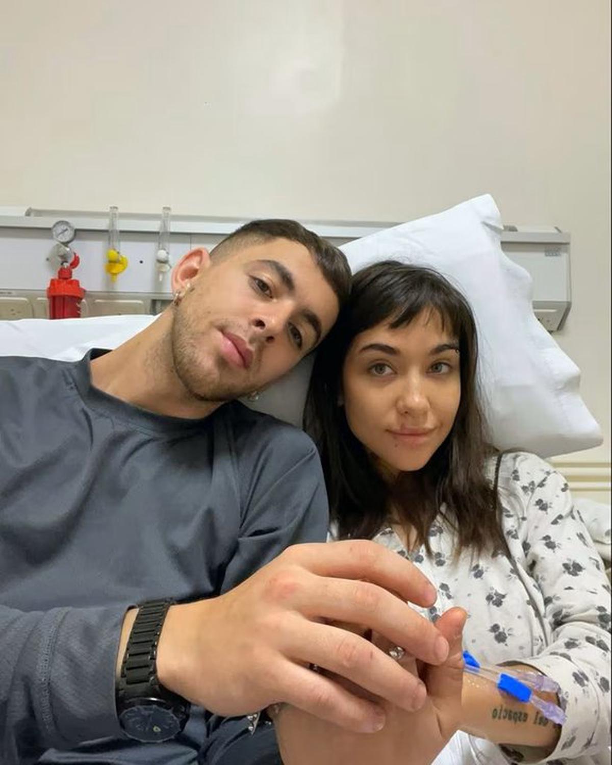 María Becerra, after suffering an ectopic pregnancy