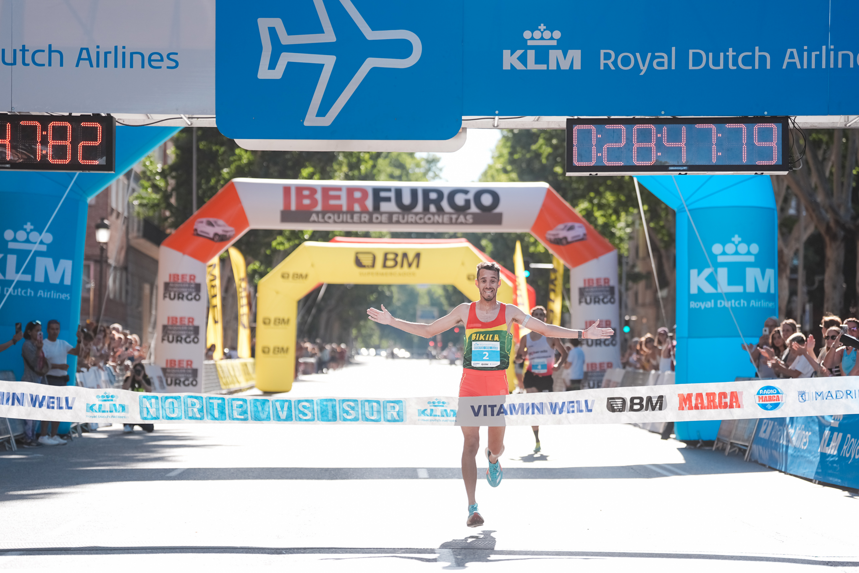 Nicolás Cuestas, winner of the northern klm vs. Sur