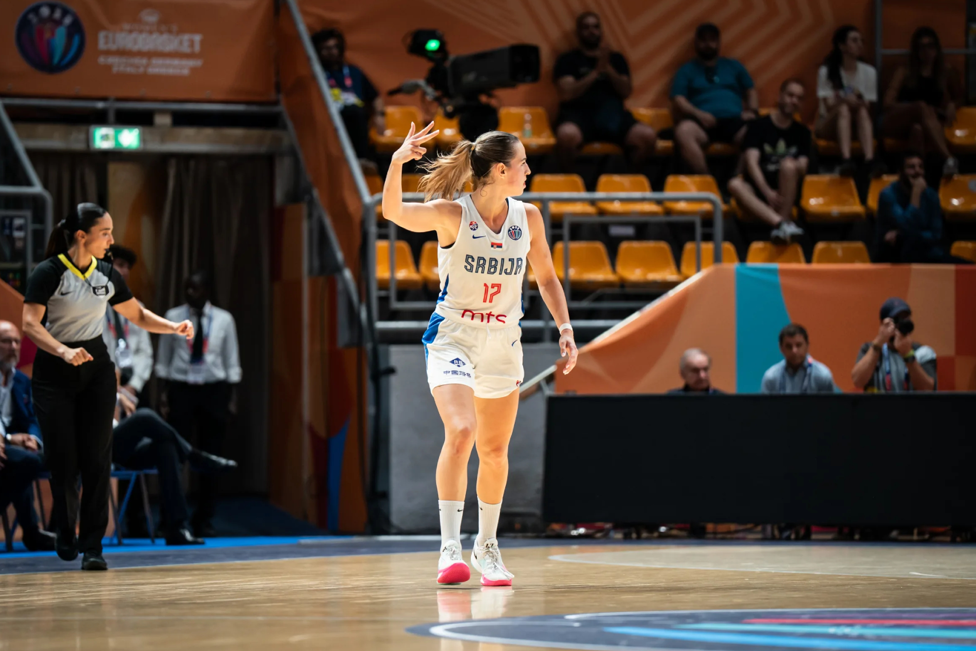 Yasmina Alcaraz in the match between Serbia and Itralia