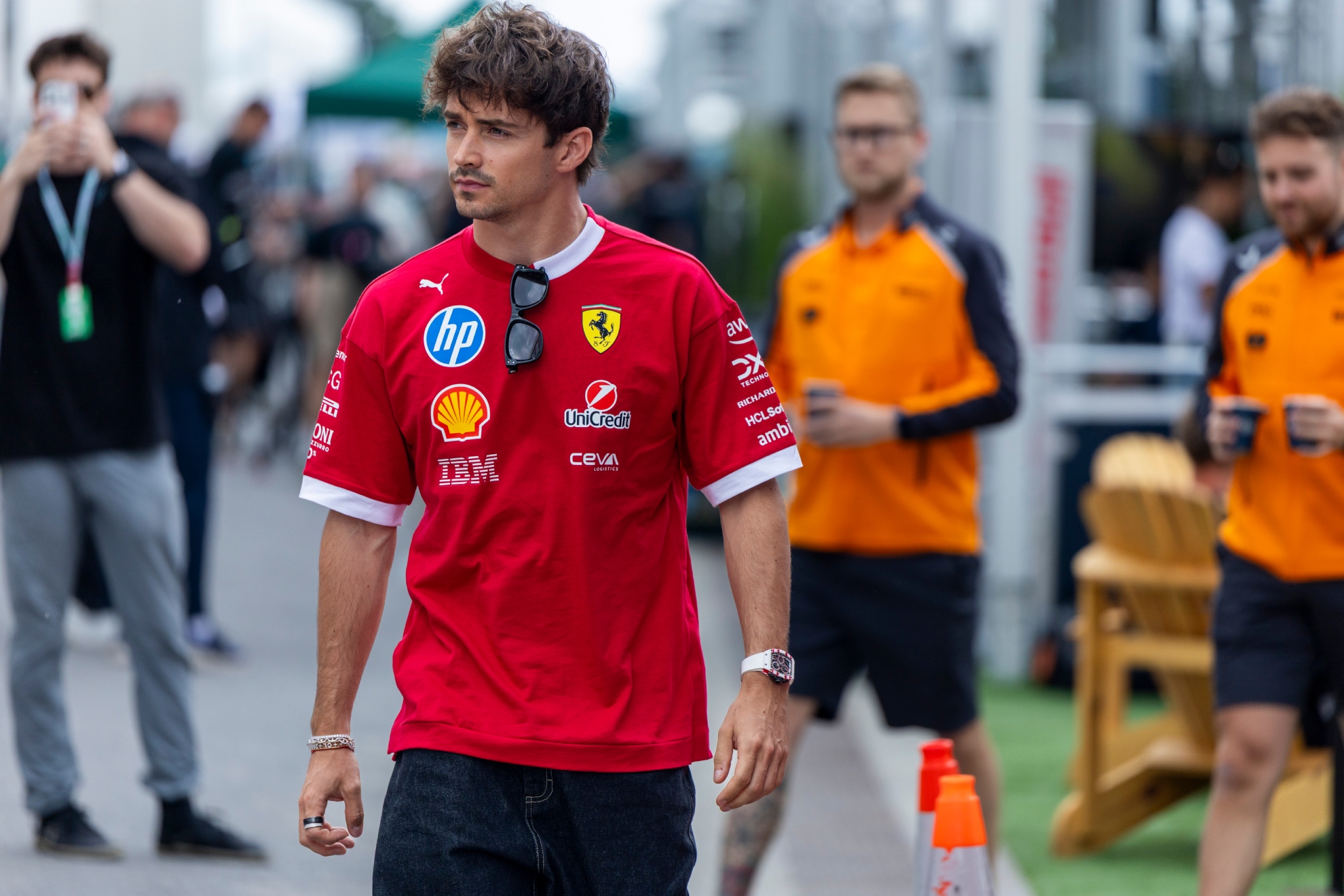 Charles Leclerc en el 'Media Day' del GP de Canadá.