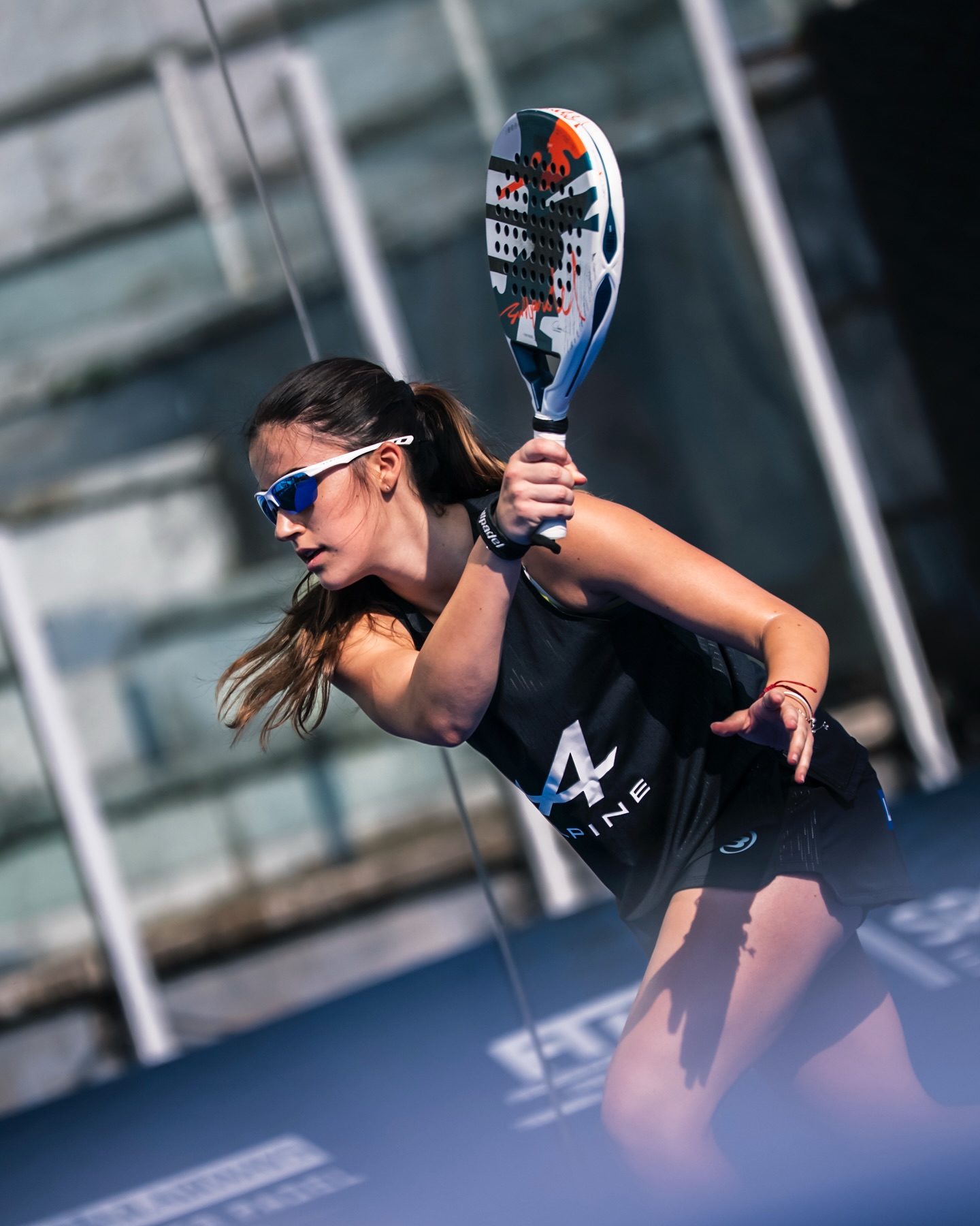 Claudia Fernández competing in the Rome tournament.