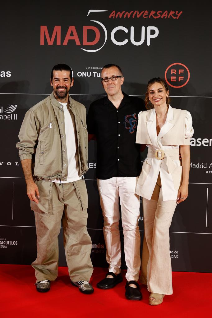 Muñoz, Lamata and Ruiz, in the photocall.