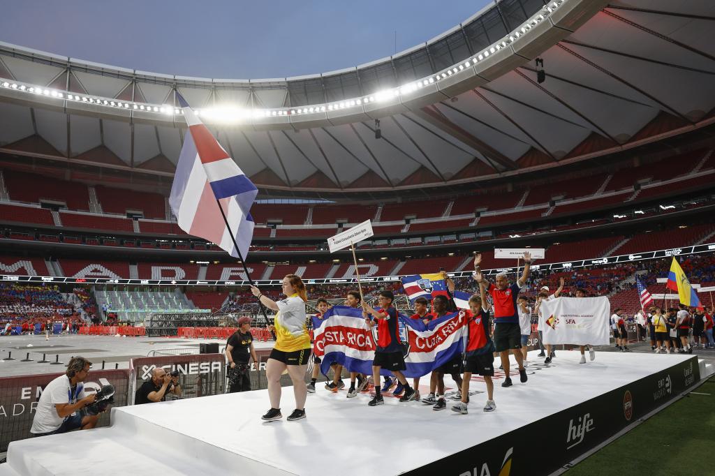The parade of the Costa Rica.