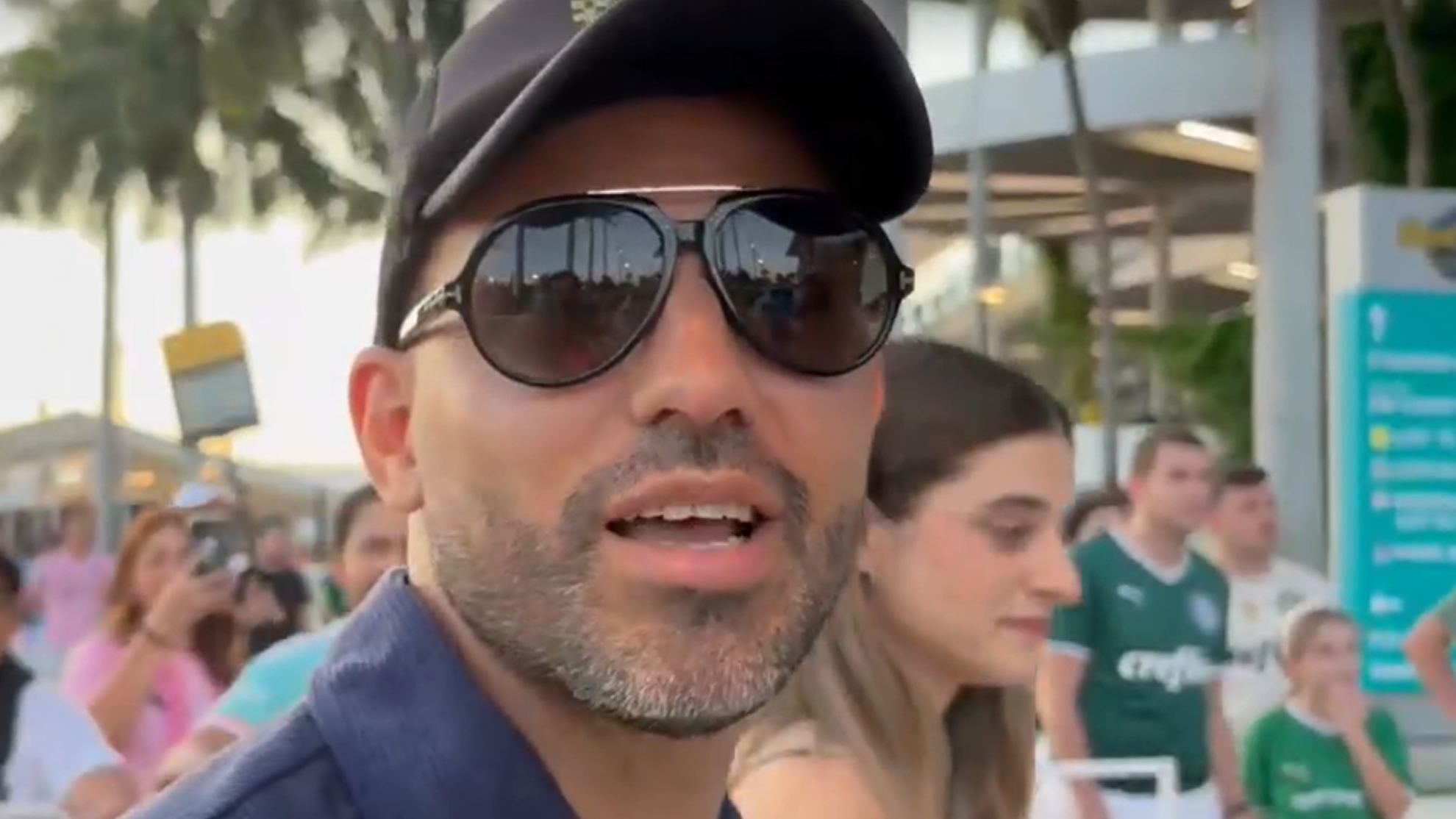 Sergio Agüero, in Miami.