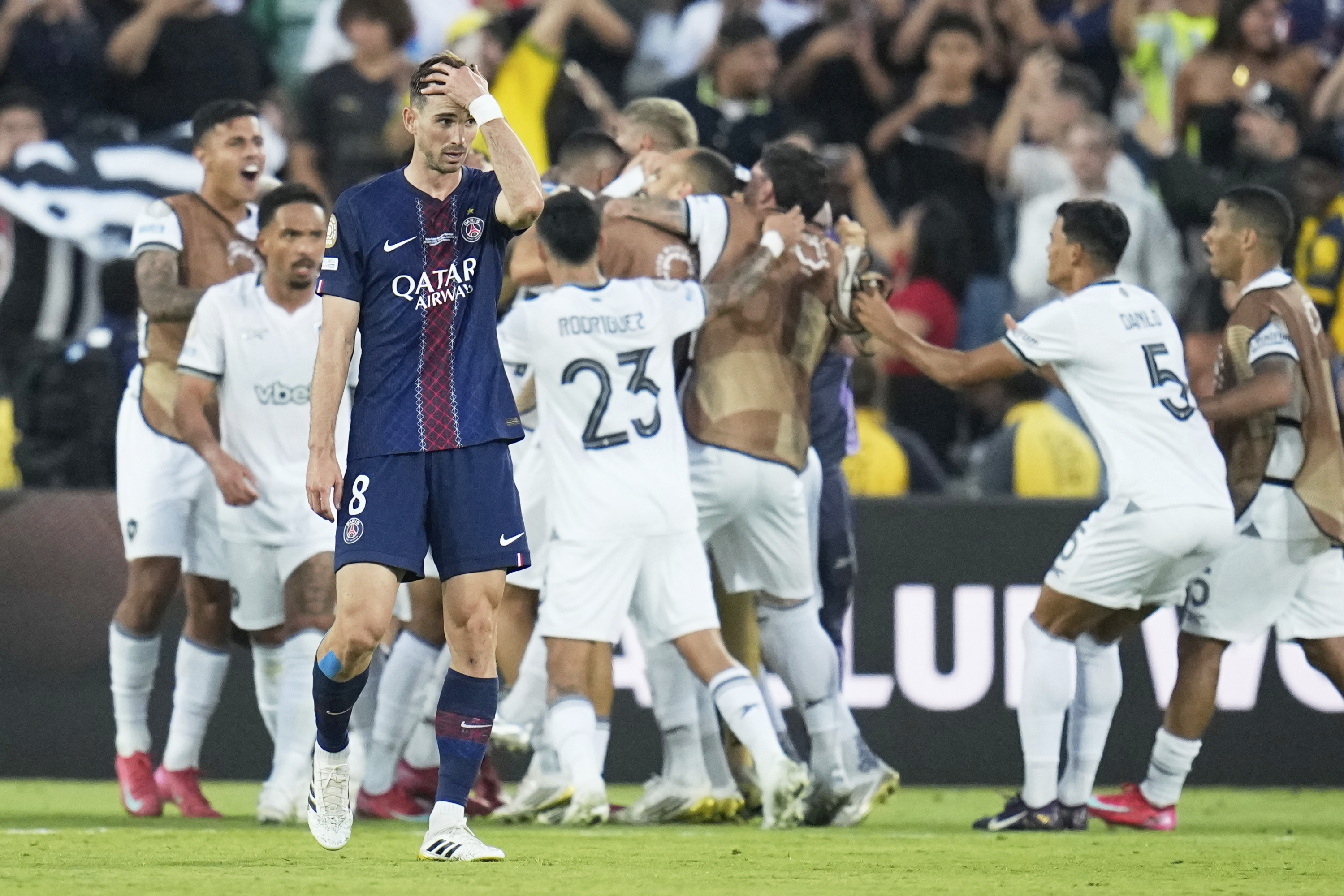 Fabián se lamenta tras caer ante el Botafogo.