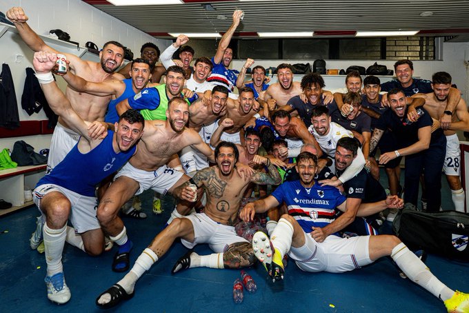 I costumi di Sampdoria che celebrano