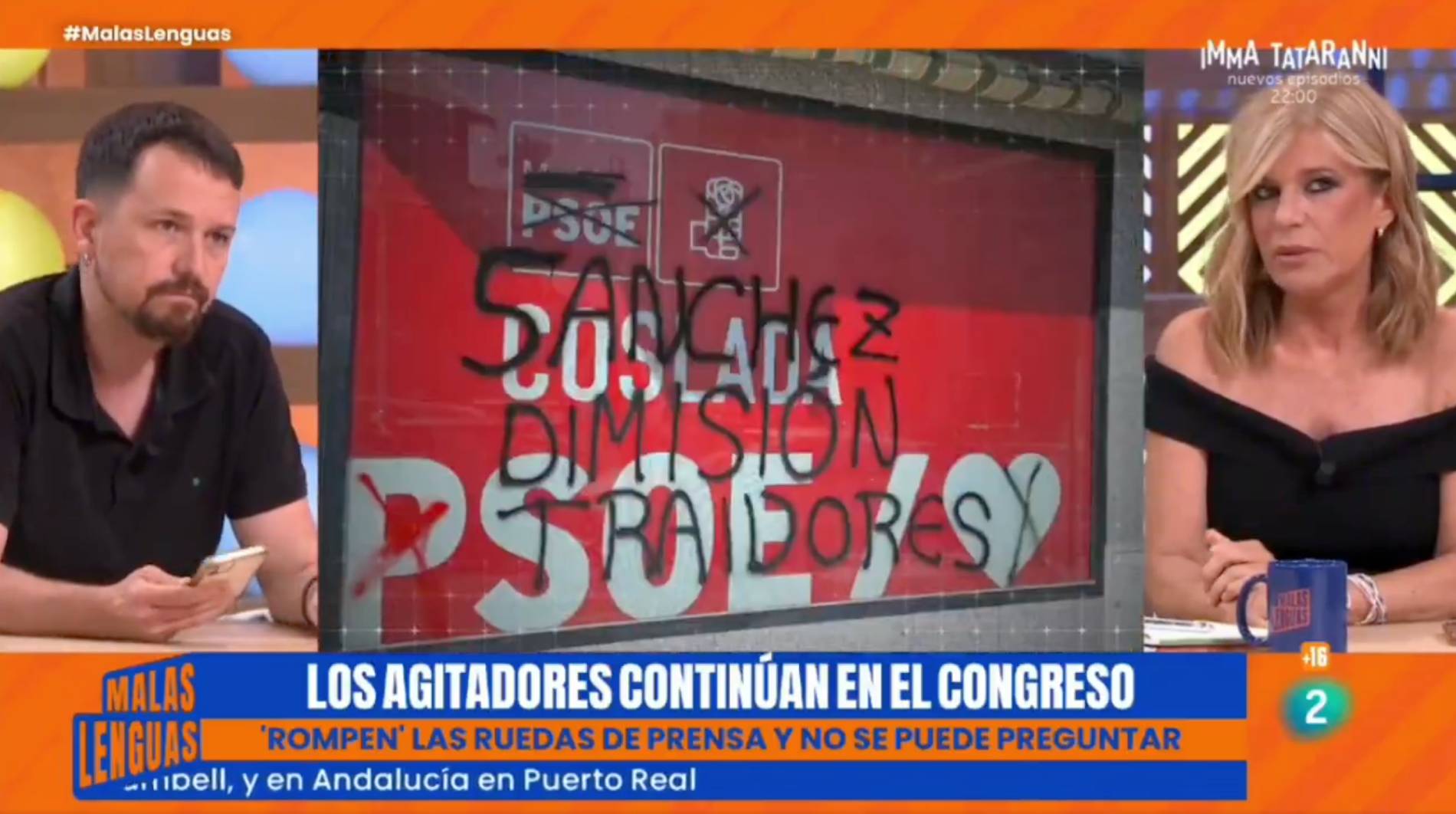 Iglesias y Palomera, en Malas lenguas.