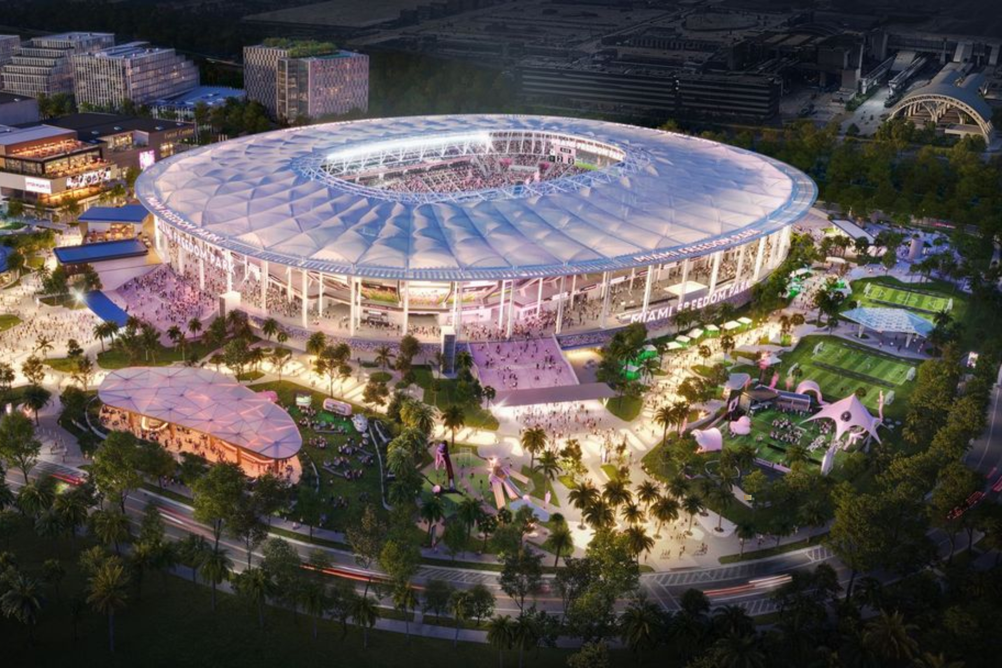 La maqueta del nuevo estadio del Inter, el Freedom Park.
