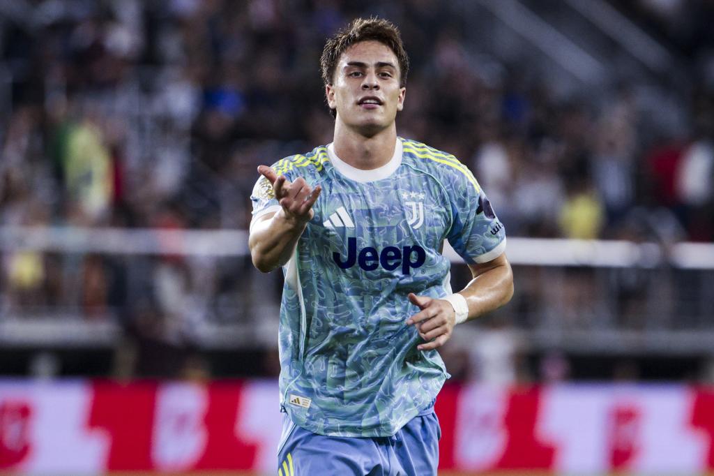 Yildiz celebrates a bit against AIN at the Club World Cup.