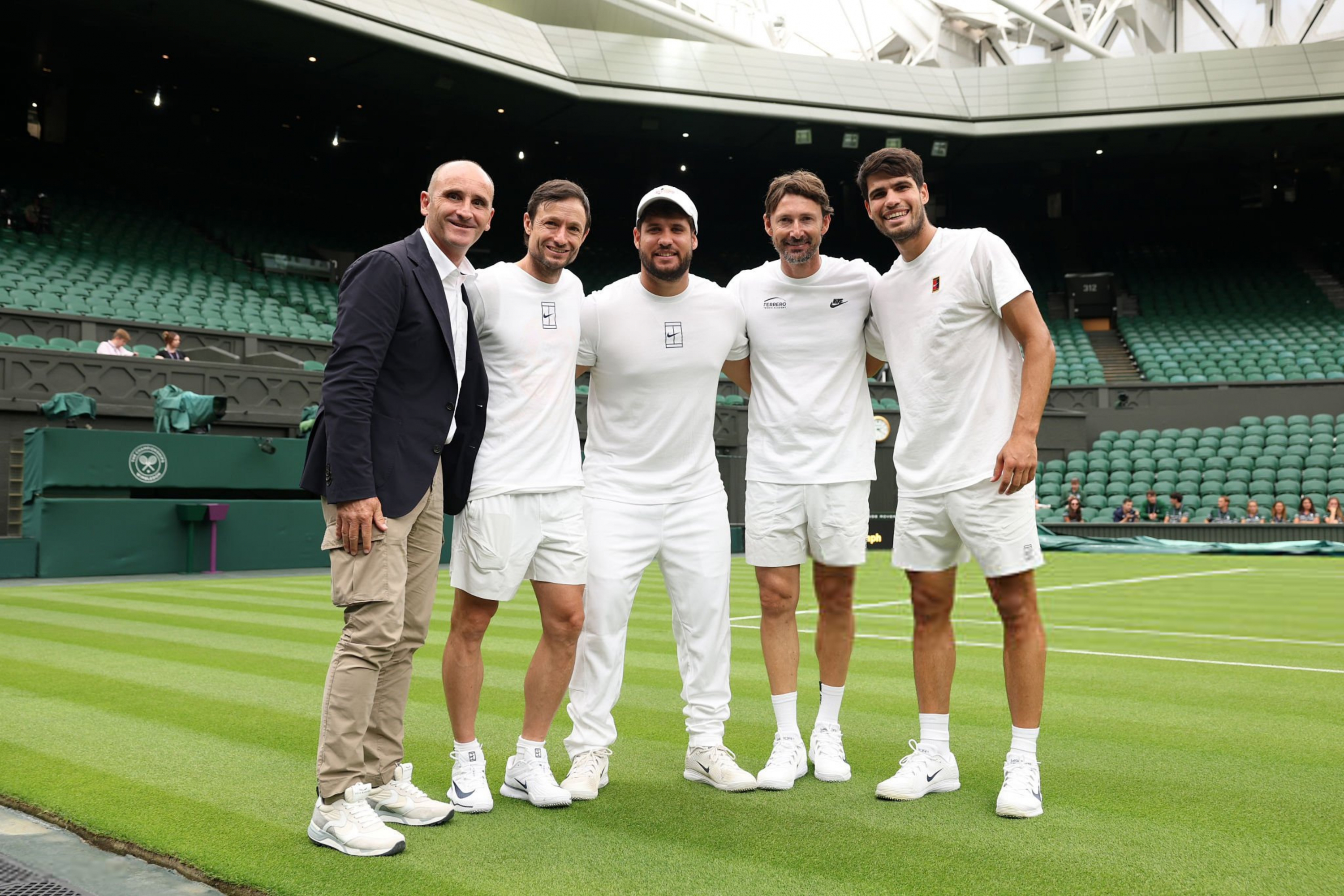 Albert Molina, Juanjo Moreno, Álvaro Alcaraz, Juan Carlos Ferrero y Carlitos.