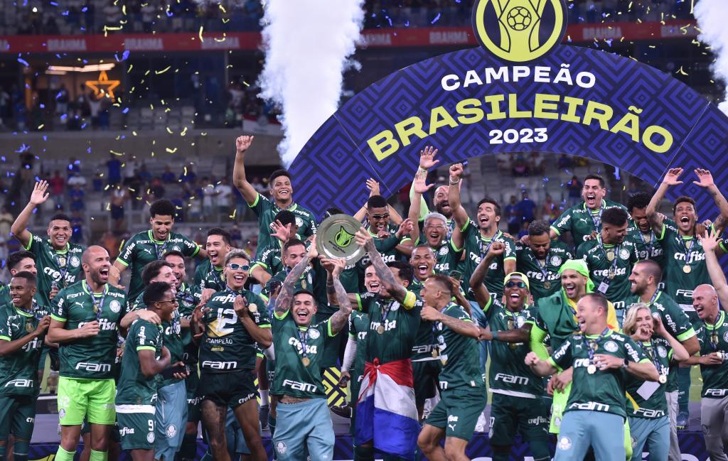 Palmeiras, celebrates success in the Brazilian.