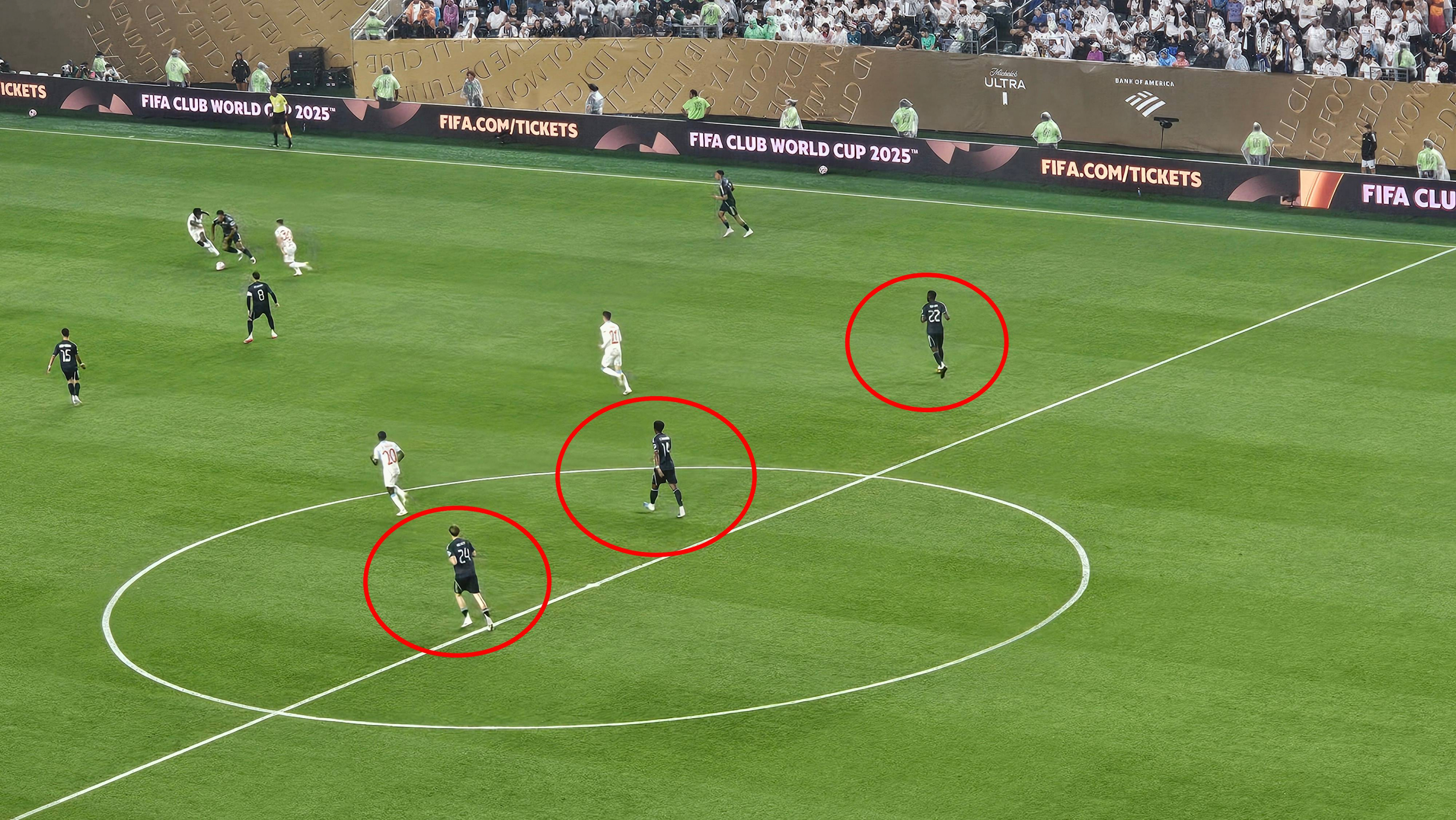 The new Defense of three Real Madrid centrals.