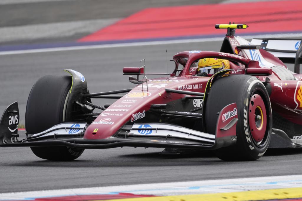 Hamilton, in action.