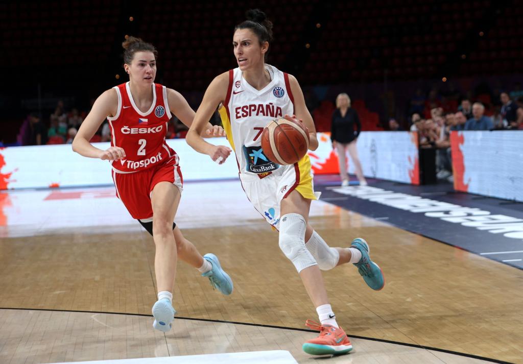 Alba Torrens, in action in the party against the Czech Republic.