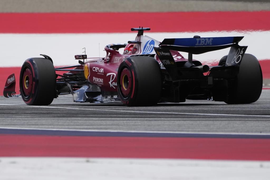 Leclerc, en acción.