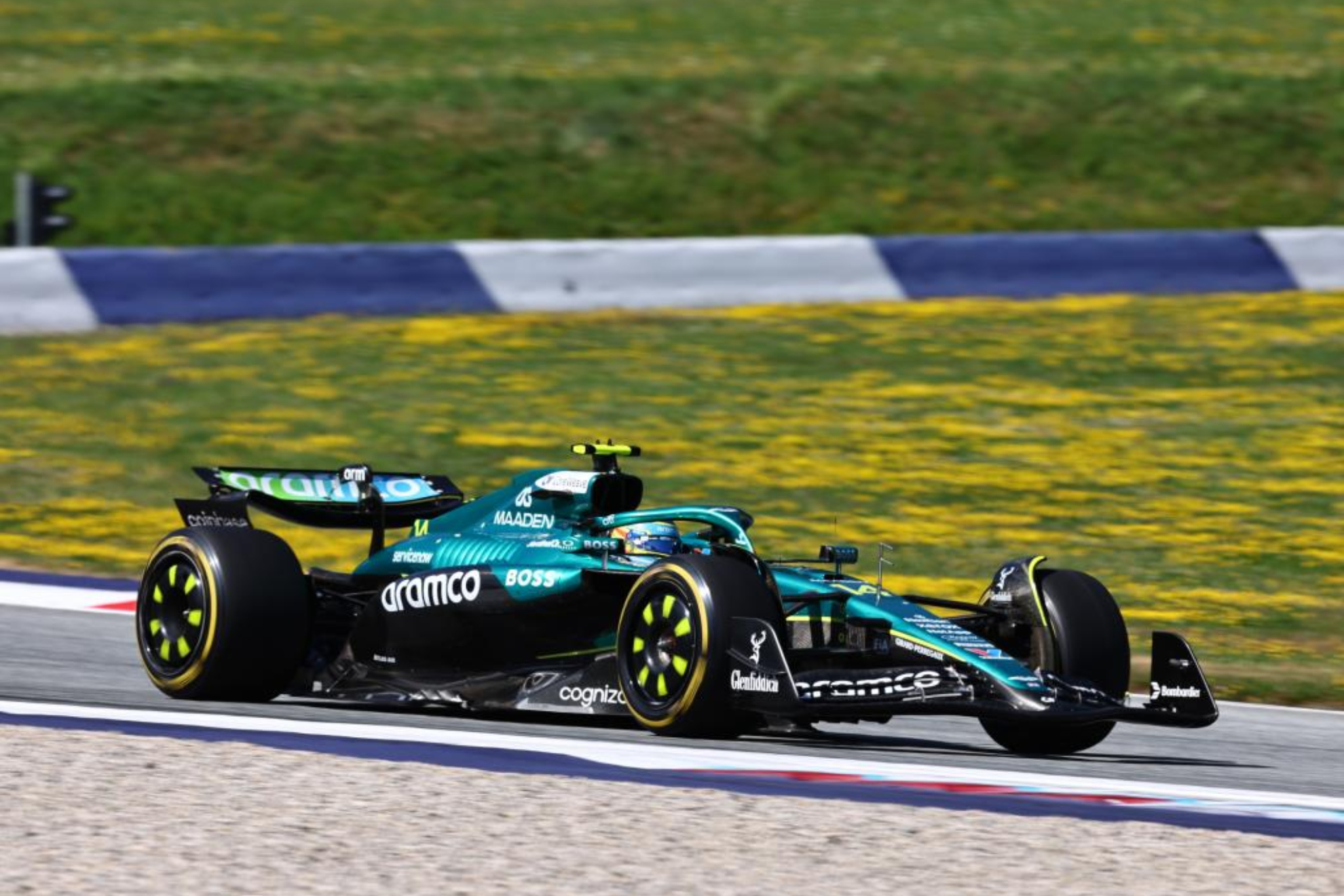 Alonso, en carrera.