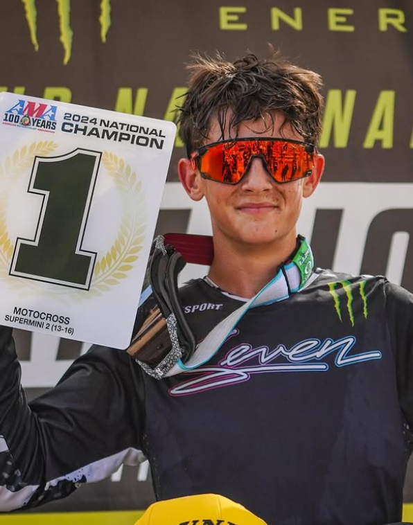 Muere Aidan Zingg, un joven prodigio del motrocross de 16 años, durante una competición