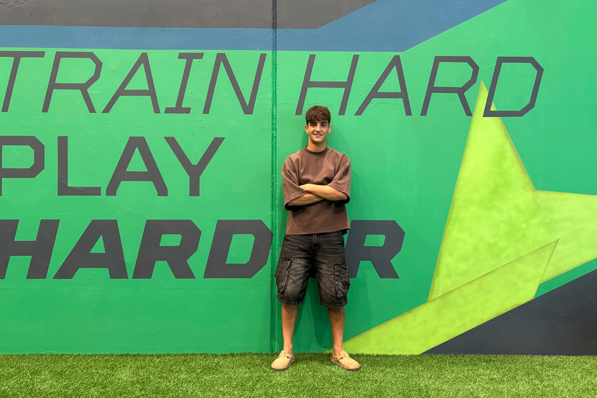 Víctor Fernández, Levante player at the facilities of Interstar Sports.