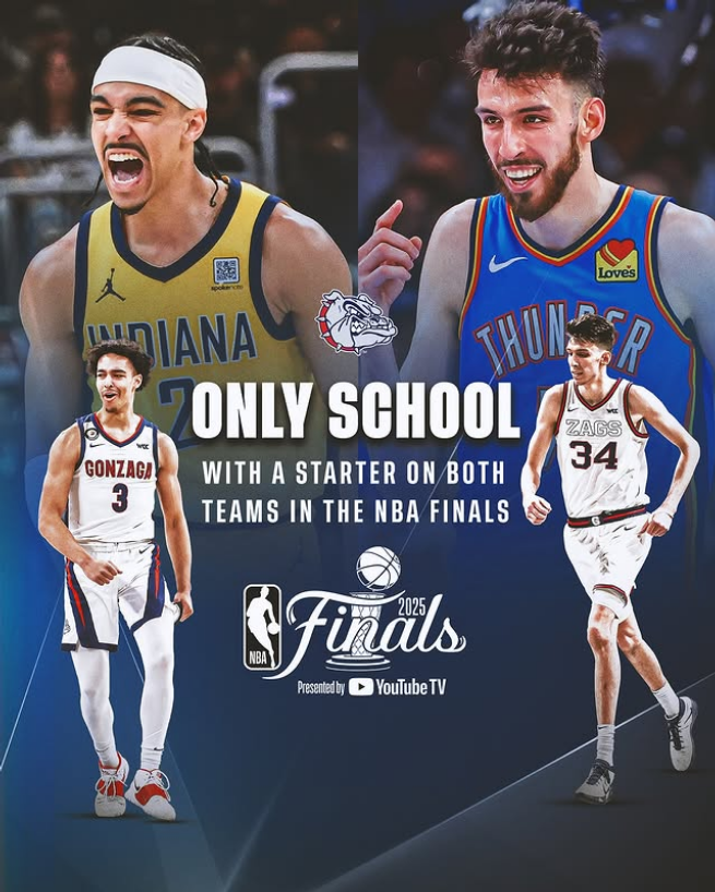 Chet Holmgren and Andrew Nembhard, NBA finalists