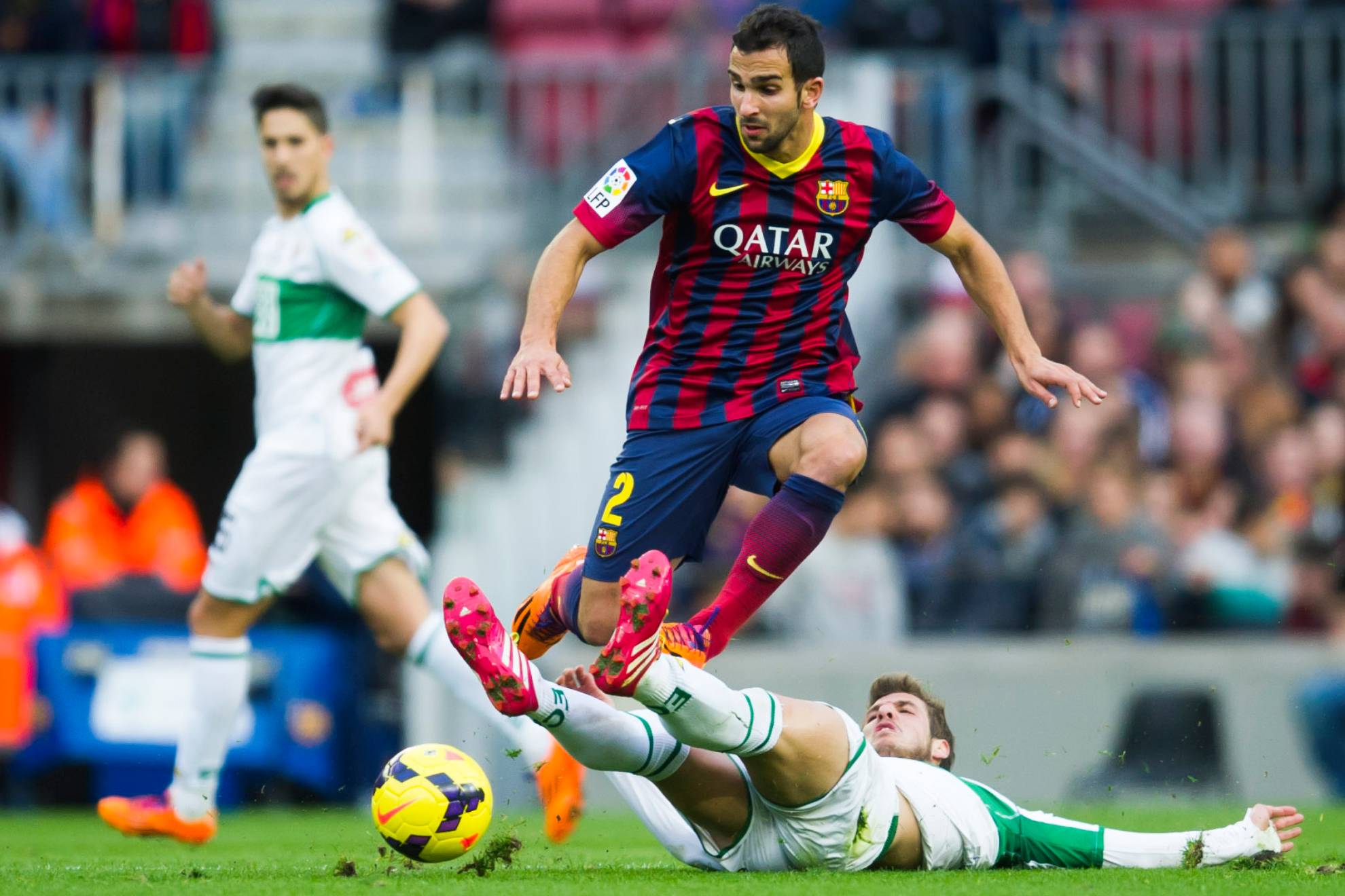 Montoya, during a match with Barcelona