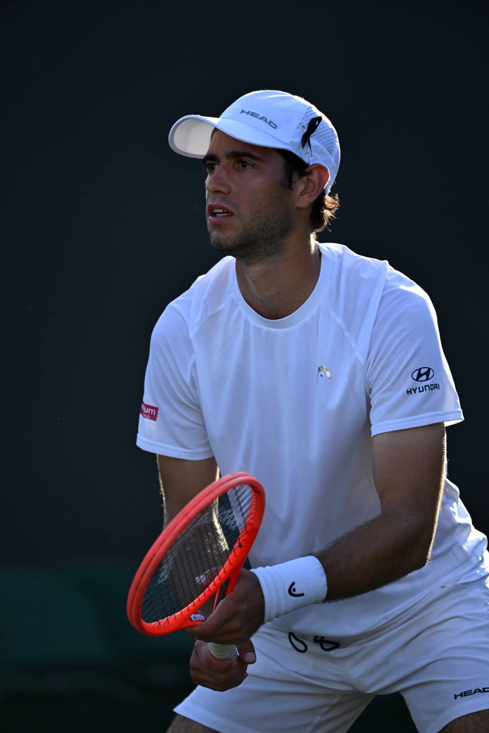 The image of Nuno Borges with the black crepsy on the cap.