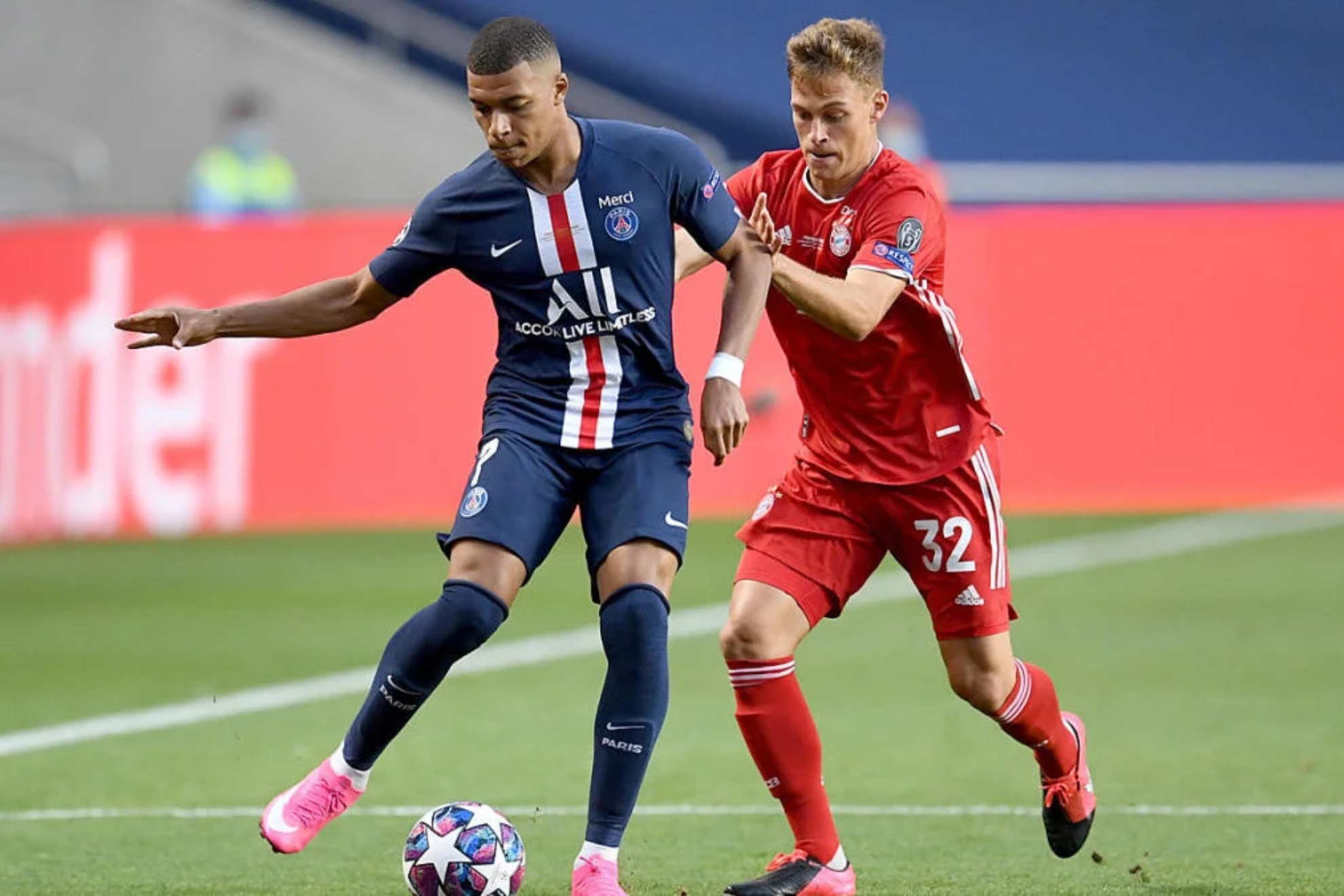 Mbappé durante la final.