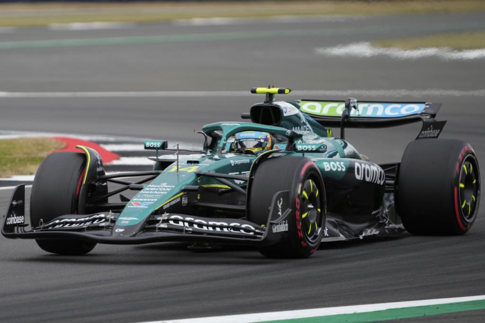 Alonso, en acción.