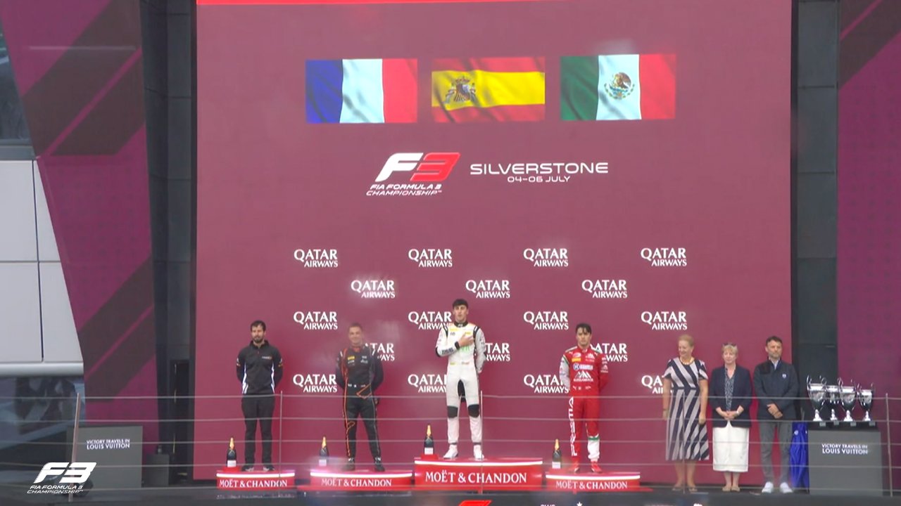 Formula 3 podium.