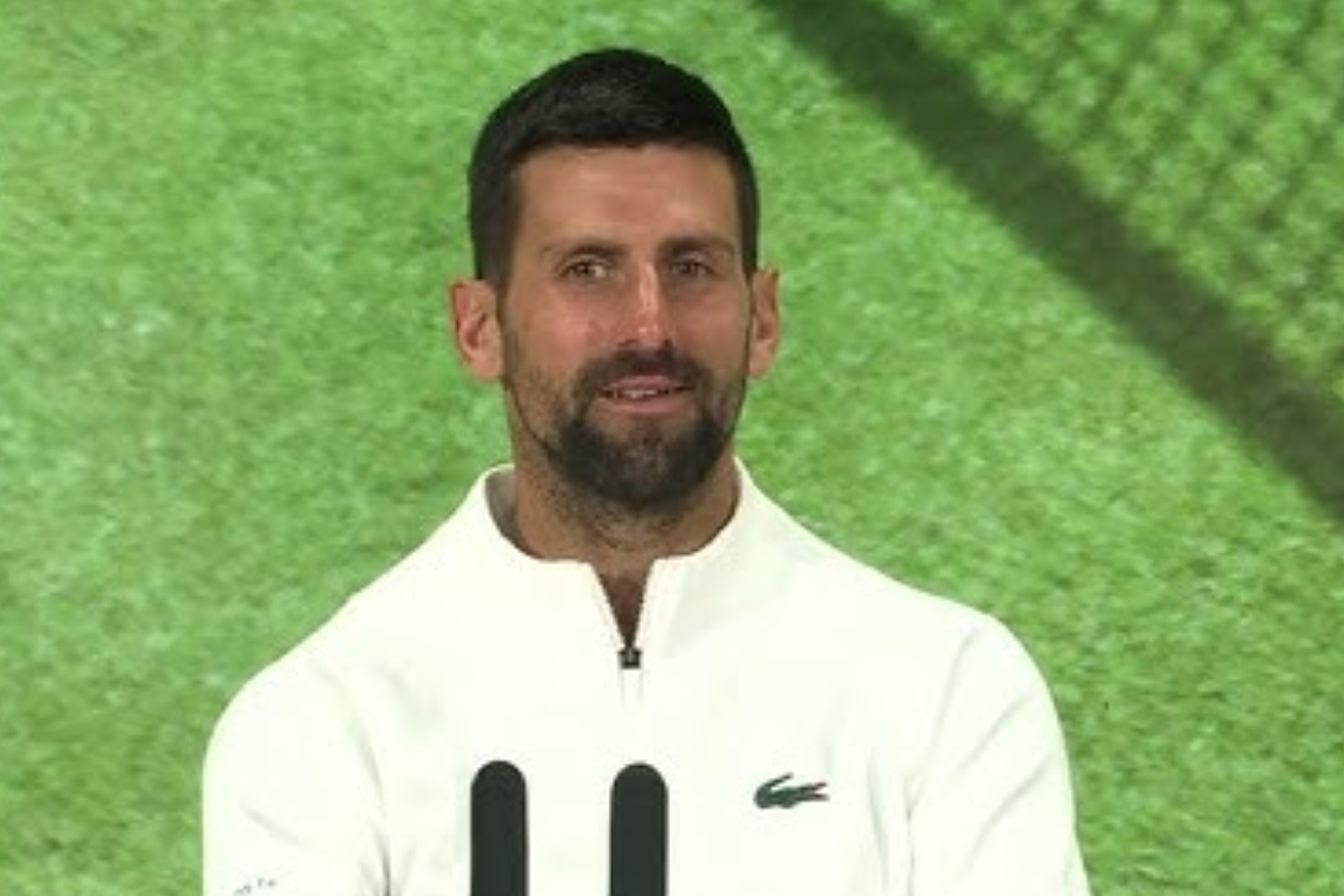 Novak Djokovic, en rueda de prensa.