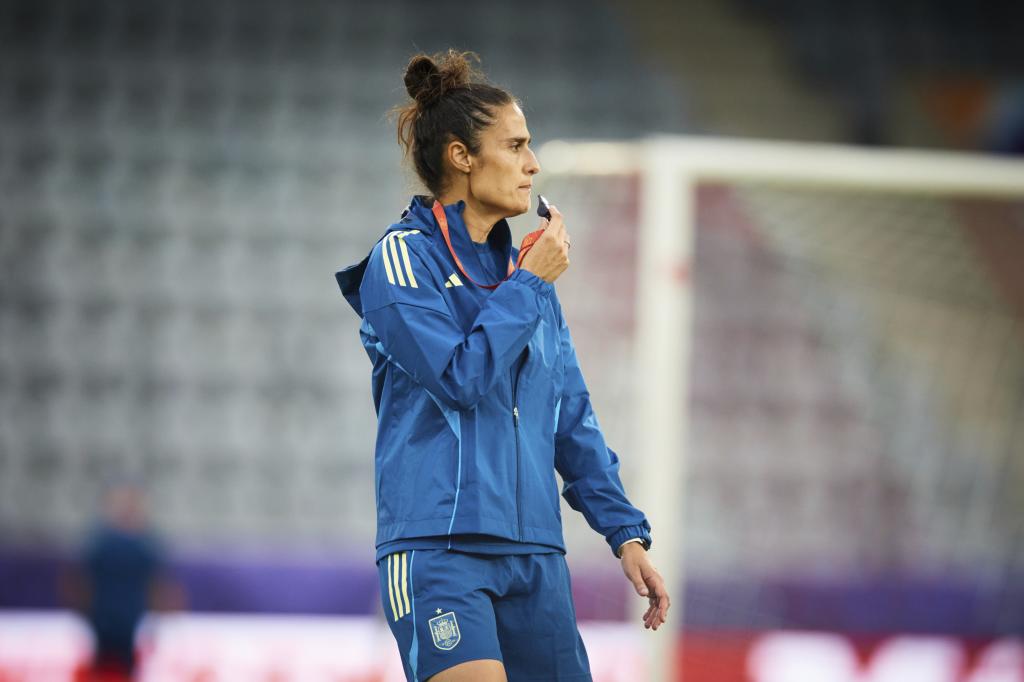 Montse I took in training prior to the match against Belgium