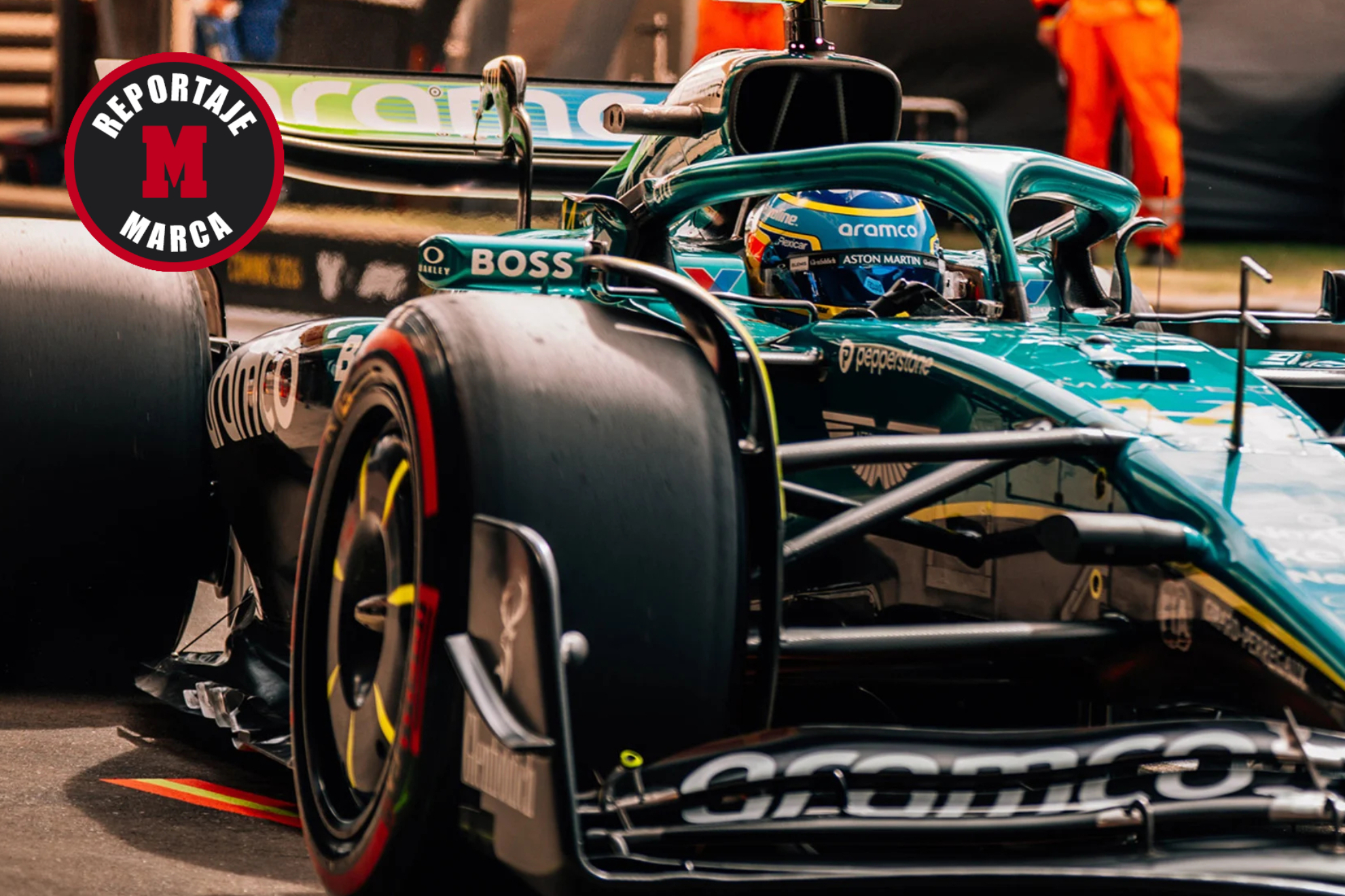 El AMR25 de Alonso.