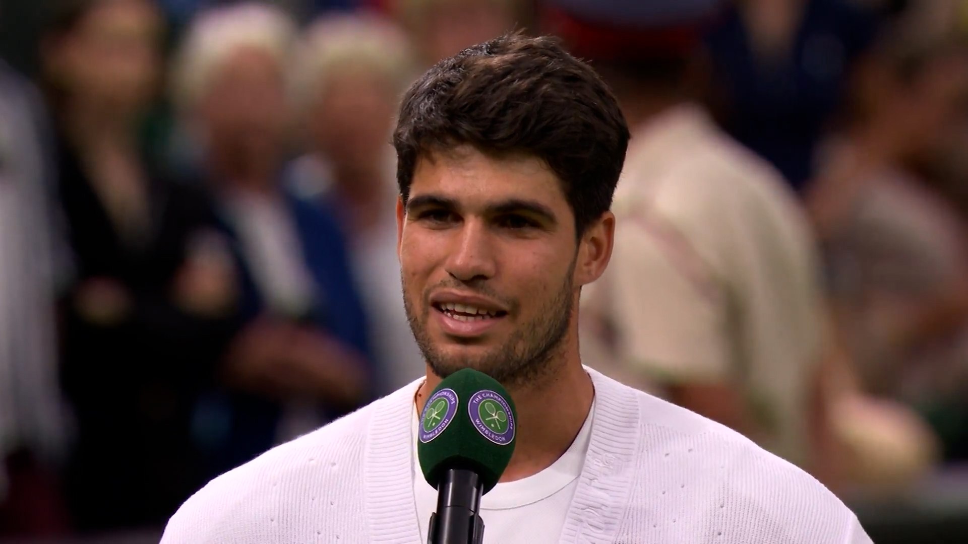 El murciano habló a pie de pista tras su triunfo ante Rublev.