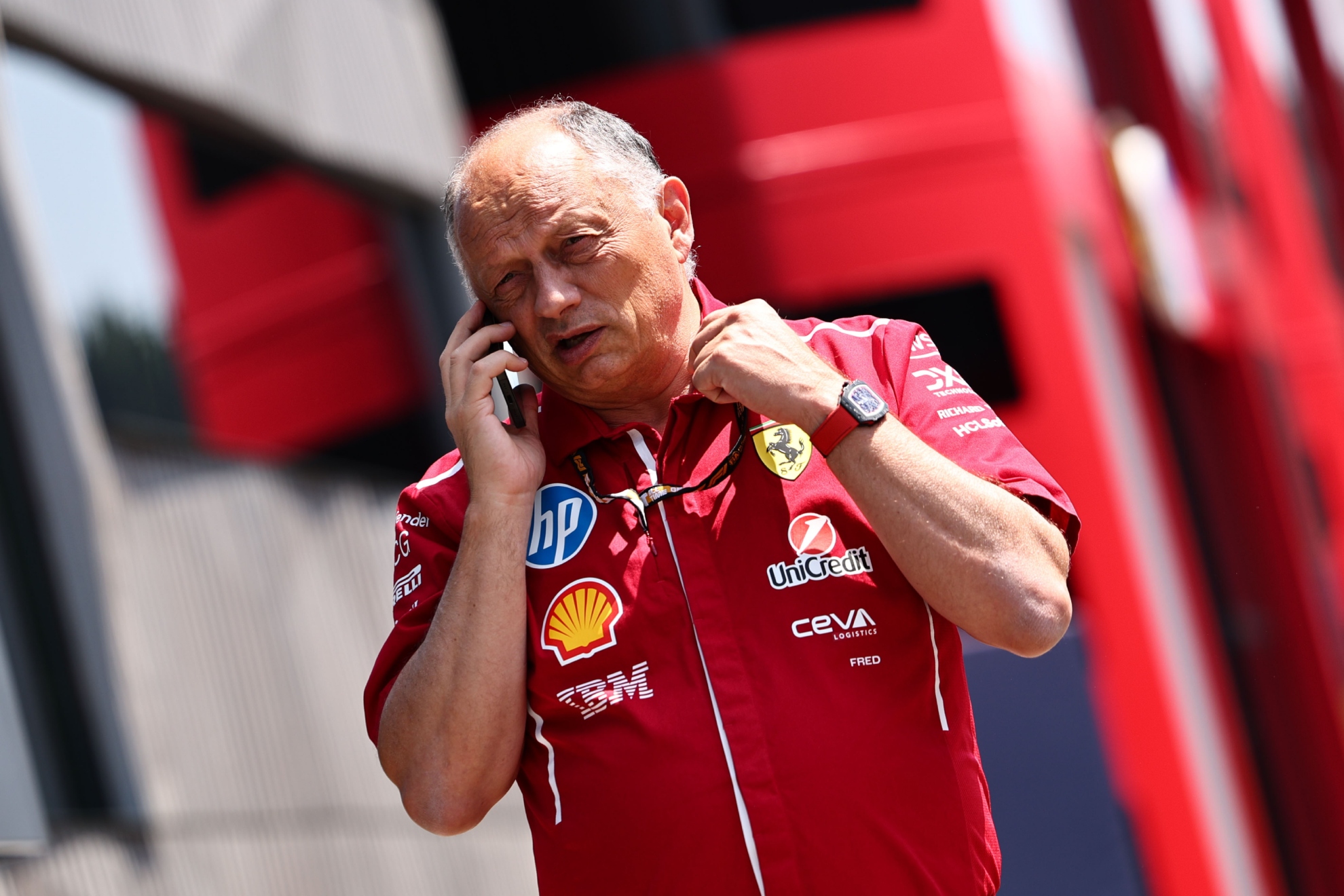 Fred Vasseur durante el Gran Premio de Austria.