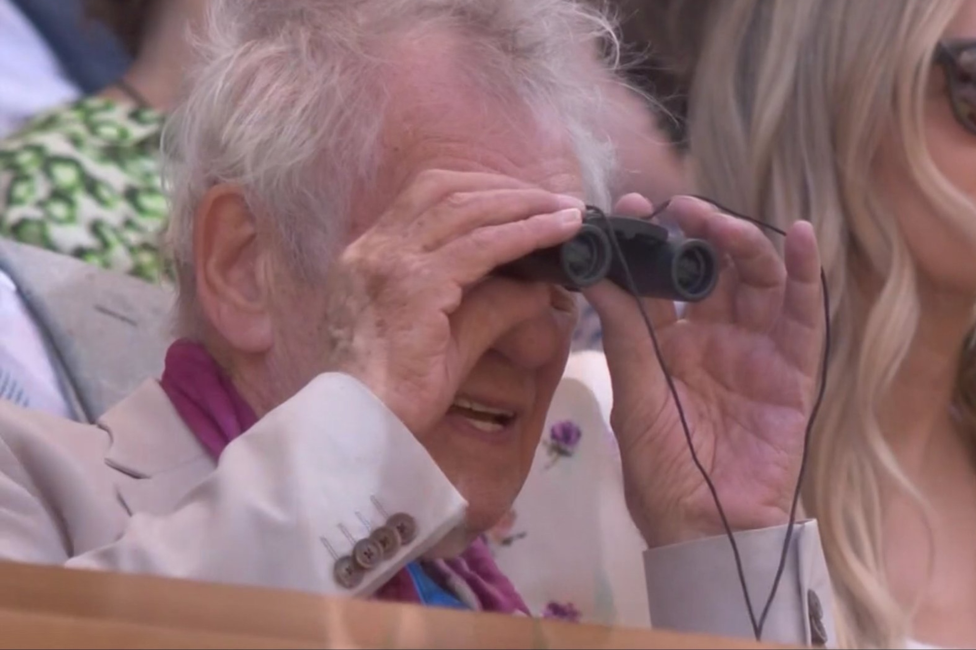 Ian McKellen, presente en el Palco Real de Wimbledon.