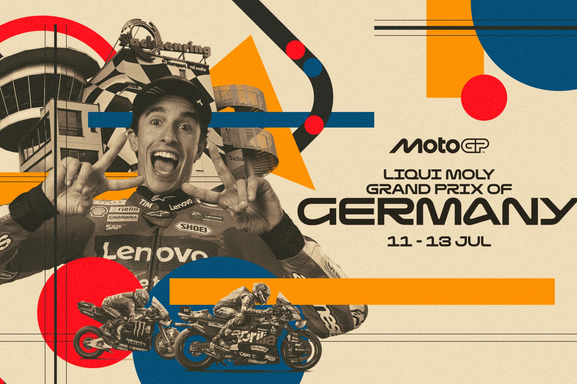 El cartel del GP de Alemania, con Marc Márquez.