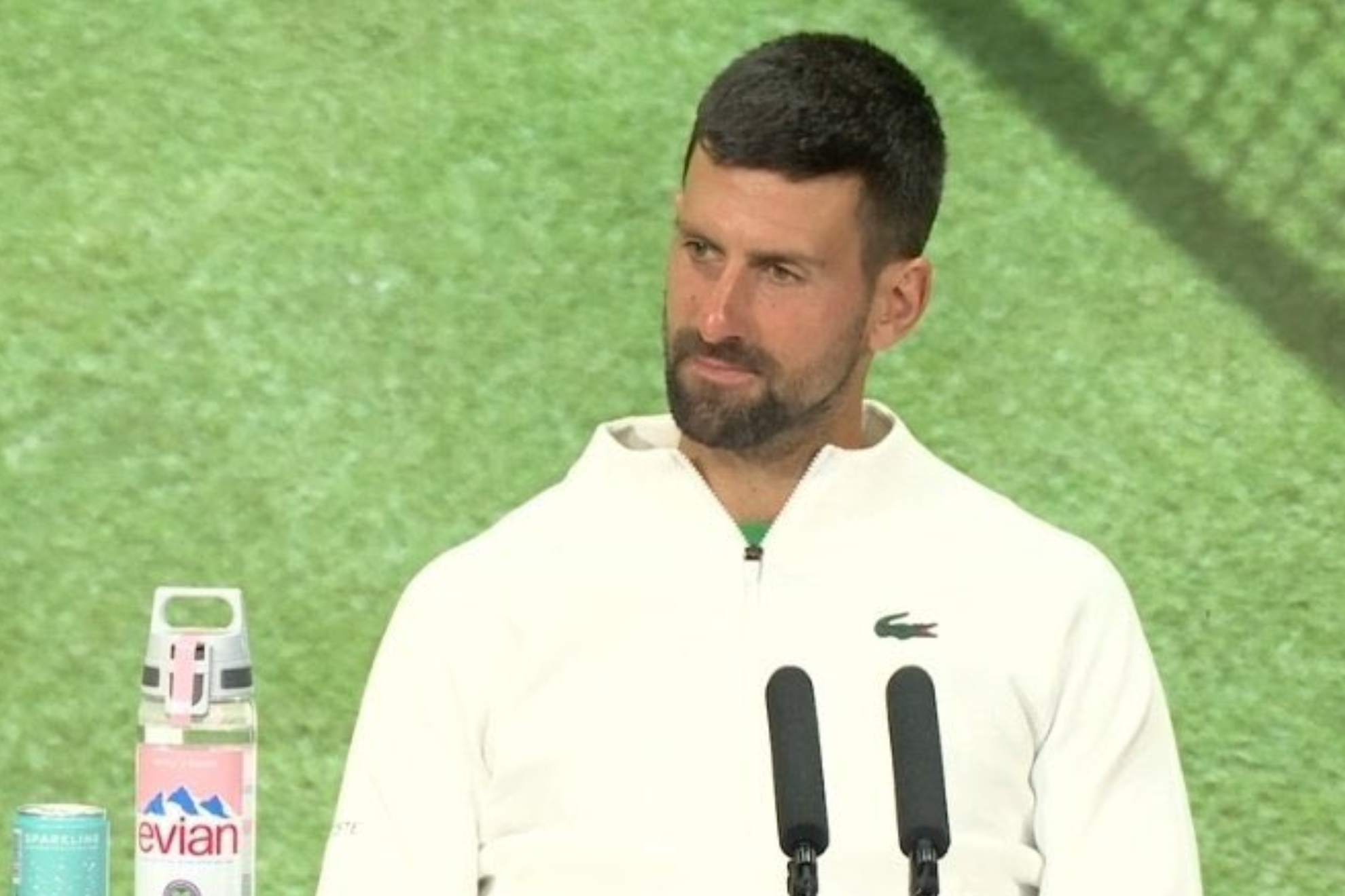 Novak Djokovic, en rueda de prensa.