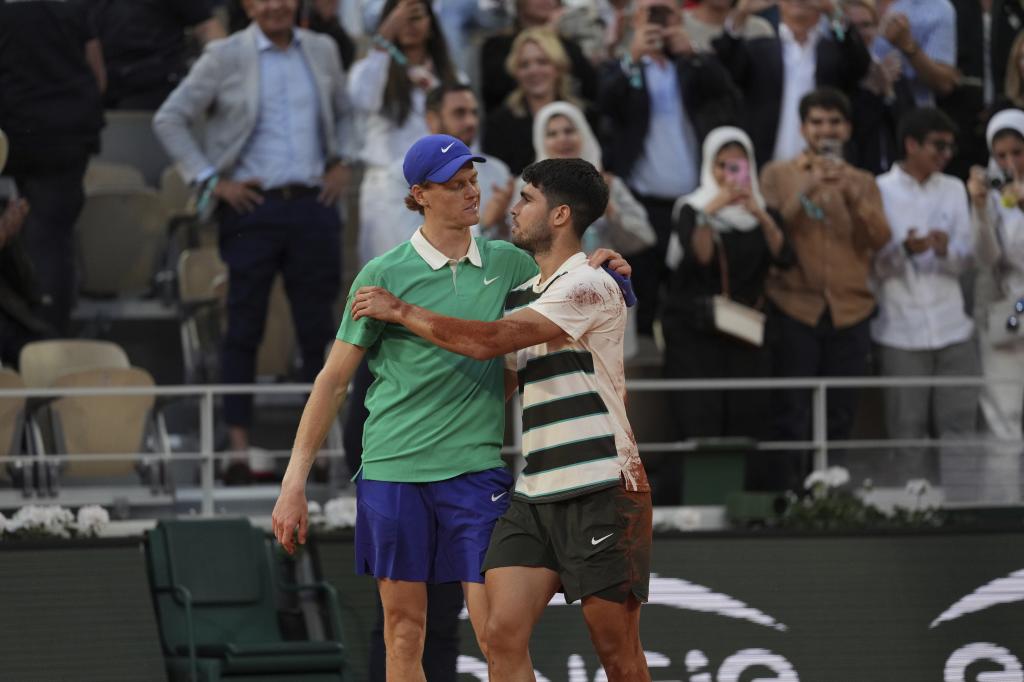 Alcaraz y Sinner, juntos en la final del pasado Roland Garros.