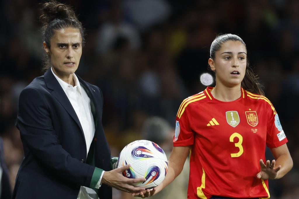 Jana Fernández durante el partido ante Italia en Berna